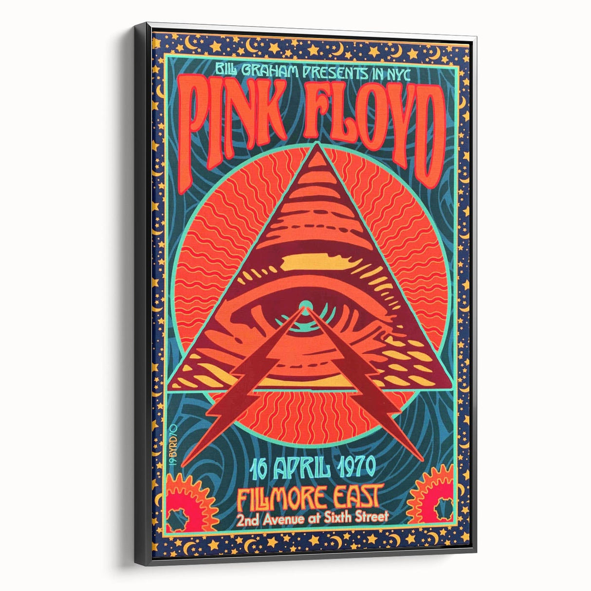 Pink Floyd 1970 Fillmore East Concert Poster - NYC