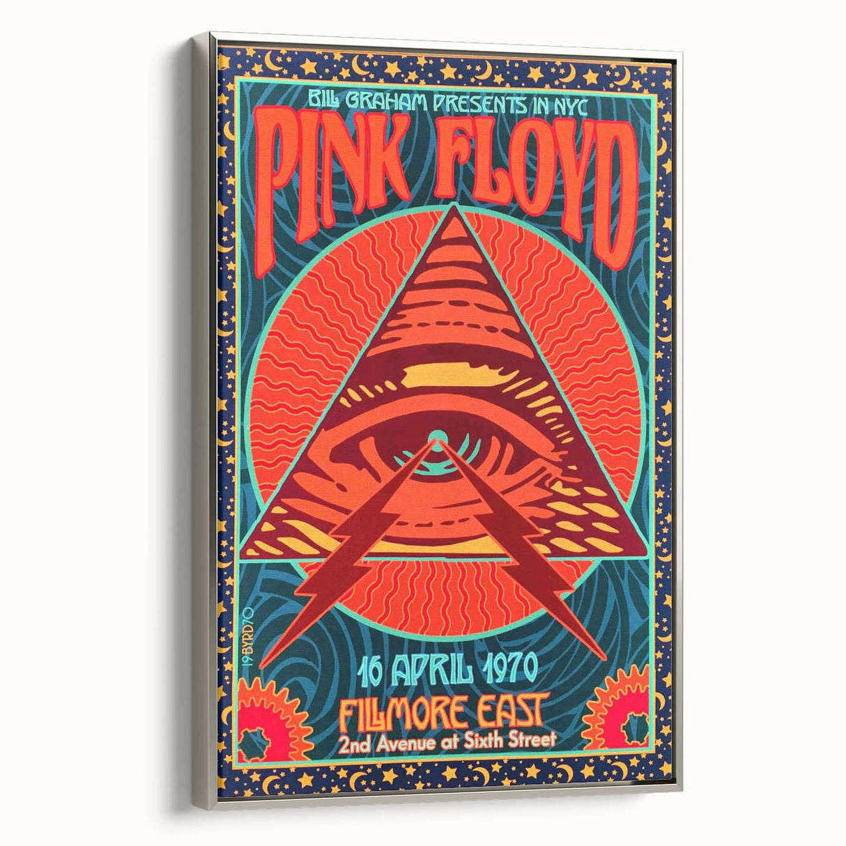 Pink Floyd 1970 Fillmore East Concert Poster - NYC