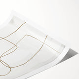 Contemporary Dining Art Pieces – Black and White Geometric Print