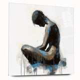 Emotive Figure Living Room Wall Art - Modern Abstract Canvas