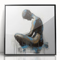 Emotive Figure Living Room Wall Art - Modern Abstract Canvas