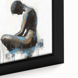 Emotive Figure Living Room Wall Art - Modern Abstract Canvas