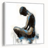 Emotive Figure Living Room Wall Art - Modern Abstract Canvas