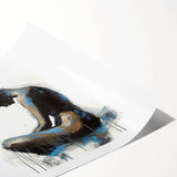 Emotive Figure Living Room Wall Art - Modern Abstract Canvas