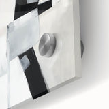 Minimalist Abstract Wall Art – Black & Gray Modern Canvas Design