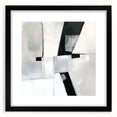 Minimalist Abstract Wall Art – Black & Gray Modern Canvas Design