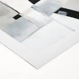 Minimalist Abstract Wall Art – Black & Gray Modern Canvas Design