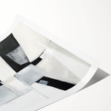 Minimalist Abstract Wall Art – Black & Gray Modern Canvas Design