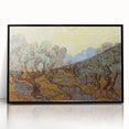 Van Gogh Olive Trees Under Sun - Impressionist Wall Art Print