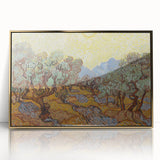 Van Gogh Olive Trees Under Sun - Impressionist Wall Art Print