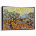Van Gogh Olive Trees Under Sun - Impressionist Wall Art Print