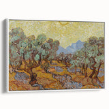 Van Gogh Olive Trees Under Sun - Impressionist Wall Art Print