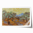 Van Gogh Olive Trees Under Sun - Impressionist Wall Art Print