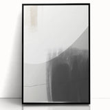 Dining Room Wall Art – Modern Monochrome Abstract Canvas Print