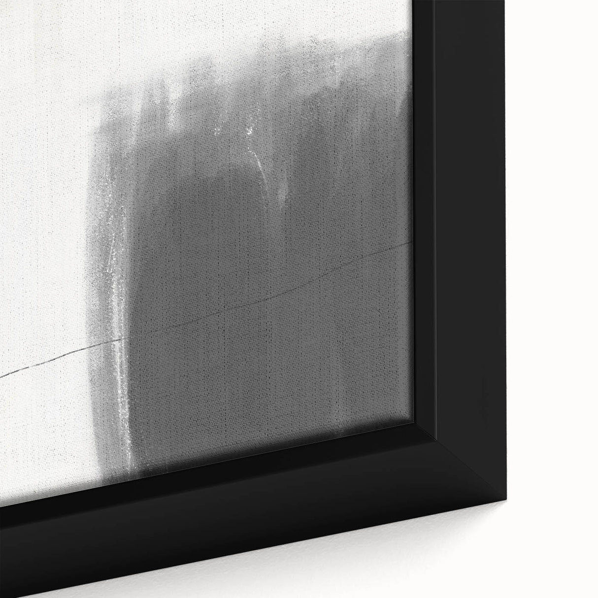 Dining Room Wall Art – Modern Monochrome Abstract Canvas Print