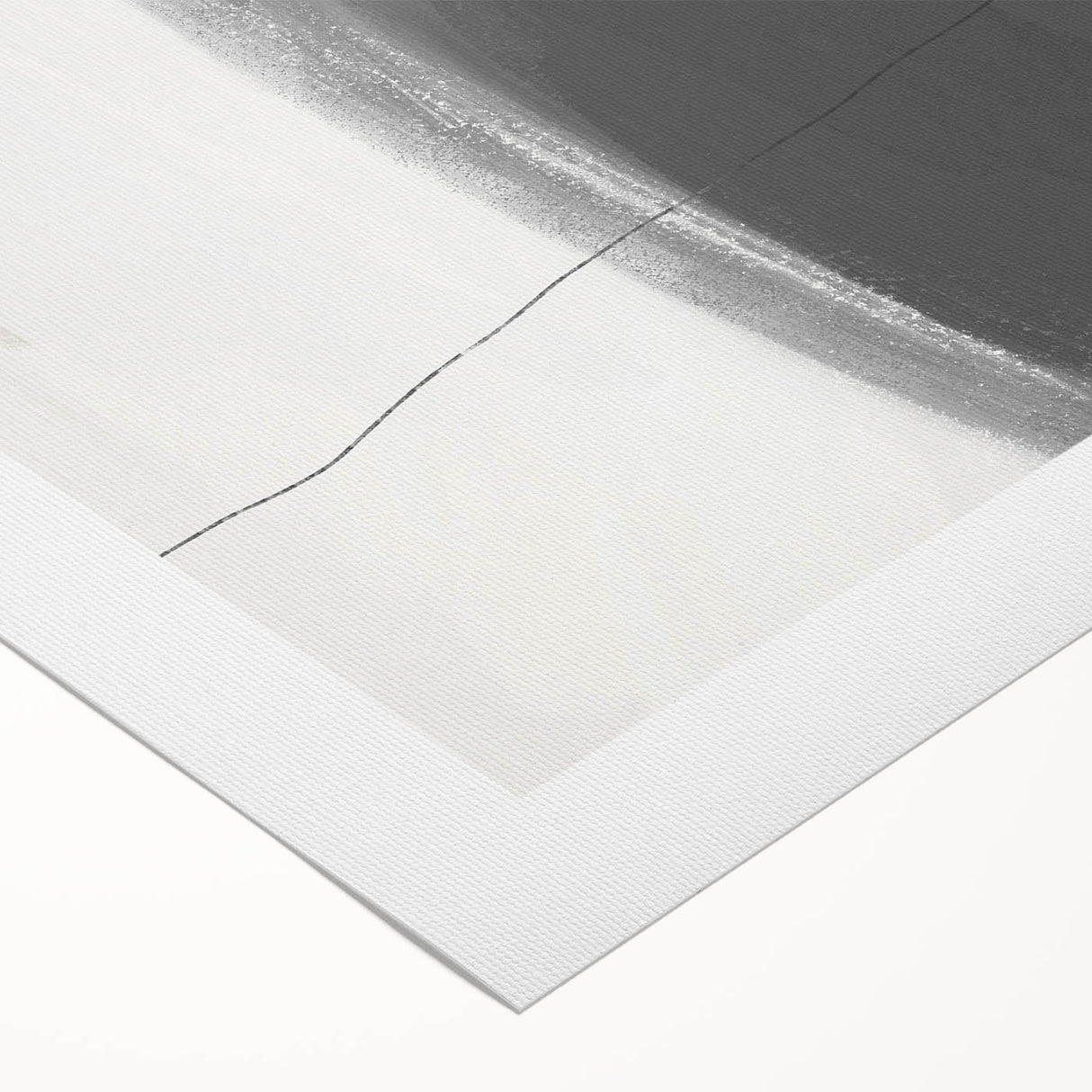 Dining Room Wall Art – Modern Monochrome Abstract Canvas Print