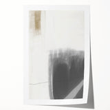 Dining Room Wall Art – Modern Monochrome Abstract Canvas Print