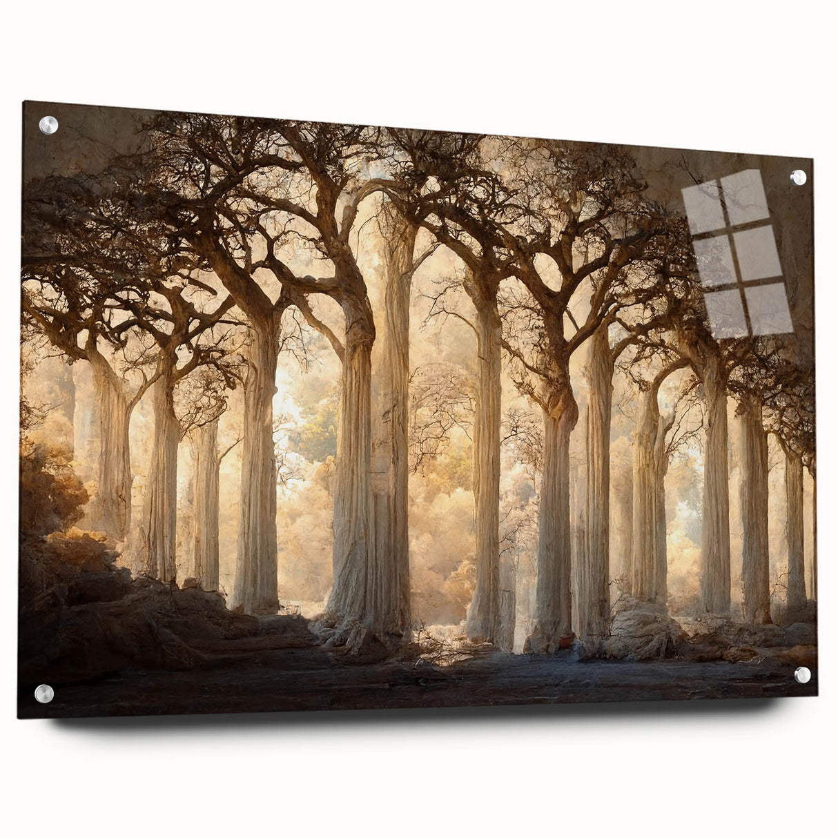 Enchanted Forest Living Room Wall Art - Mystical Canvas Print