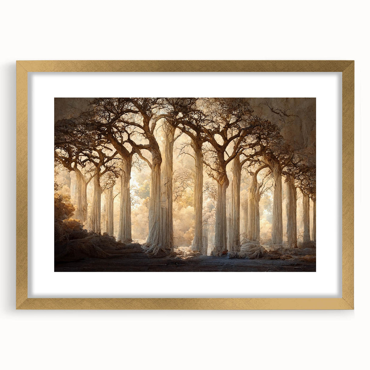 Enchanted Forest Living Room Wall Art - Mystical Canvas Print