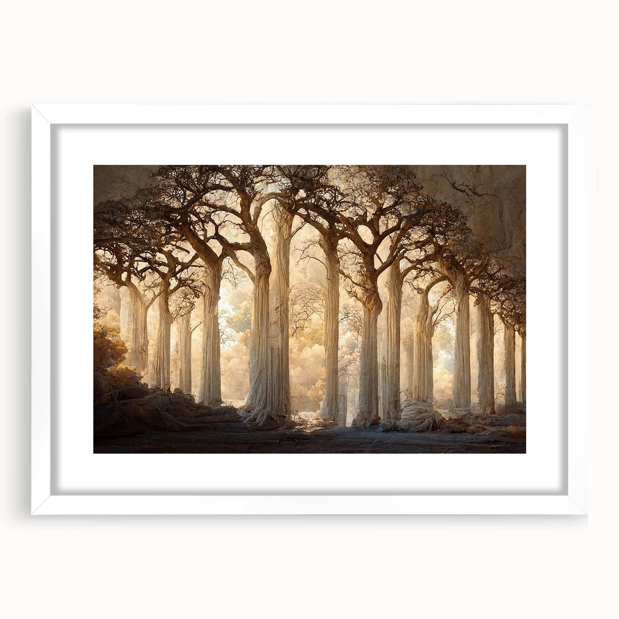 Enchanted Forest Living Room Wall Art - Mystical Canvas Print