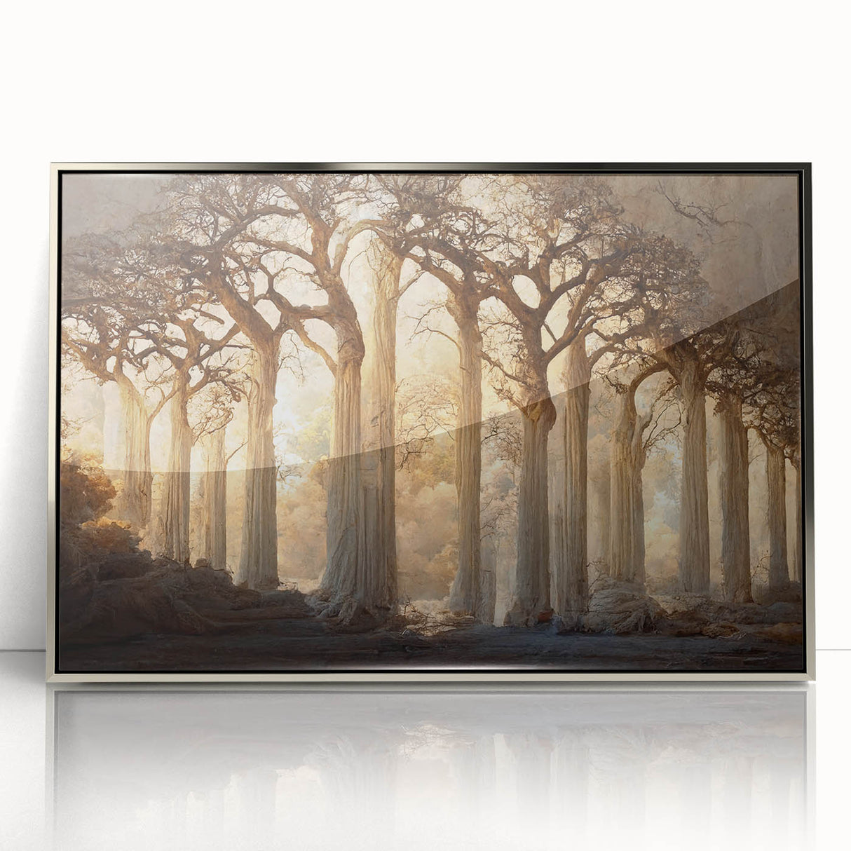 Enchanted Forest Living Room Wall Art - Mystical Canvas Print