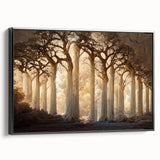 Enchanted Forest Living Room Wall Art - Mystical Canvas Print