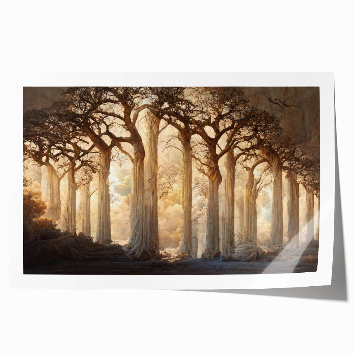 Enchanted Forest Living Room Wall Art - Mystical Canvas Print