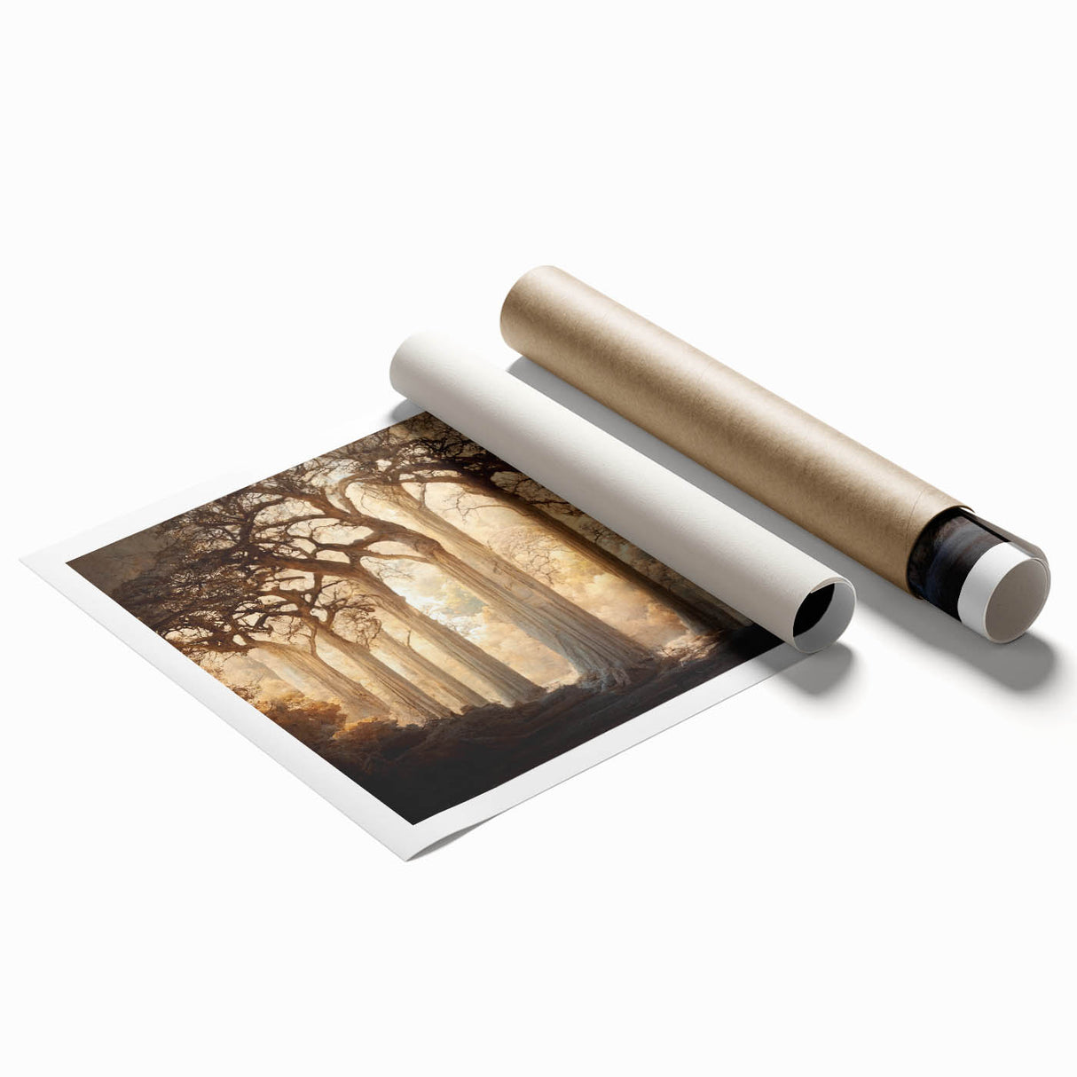 Enchanted Forest Living Room Wall Art - Mystical Canvas Print