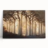 Enchanted Forest Living Room Wall Art - Mystical Canvas Print