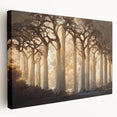 Enchanted Forest Living Room Wall Art - Mystical Canvas Print