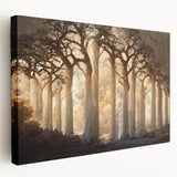 Enchanted Forest Living Room Wall Art - Mystical Canvas Print