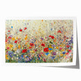 Abstract floral design printed on high-quality rolled canvas, showcasing vibrant colors and intricate patterns, ideal for modern home decor. Packaged securely in a protective cardboard tube.