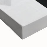 Close-up of a stretched canvas featuring abstract minimalist wall art, showcasing soft pastel colors and geometric shapes, perfect for modern home decor.