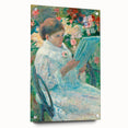 On a Balcony - Impressionist Portrait by Mary Cassatt