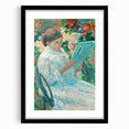 On a Balcony - Impressionist Portrait by Mary Cassatt