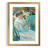 On a Balcony - Impressionist Portrait by Mary Cassatt