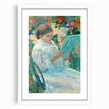 On a Balcony - Impressionist Portrait by Mary Cassatt