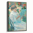 On a Balcony - Impressionist Portrait by Mary Cassatt