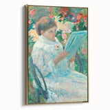 On a Balcony - Impressionist Portrait by Mary Cassatt