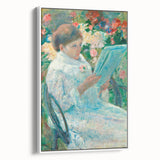 On a Balcony - Impressionist Portrait by Mary Cassatt