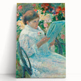On a Balcony - Impressionist Portrait by Mary Cassatt