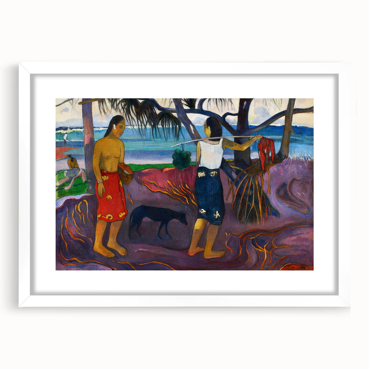 Modern Wall Art - I Raro Te Oviri by Paul Gauguin - Exotic Island Decor