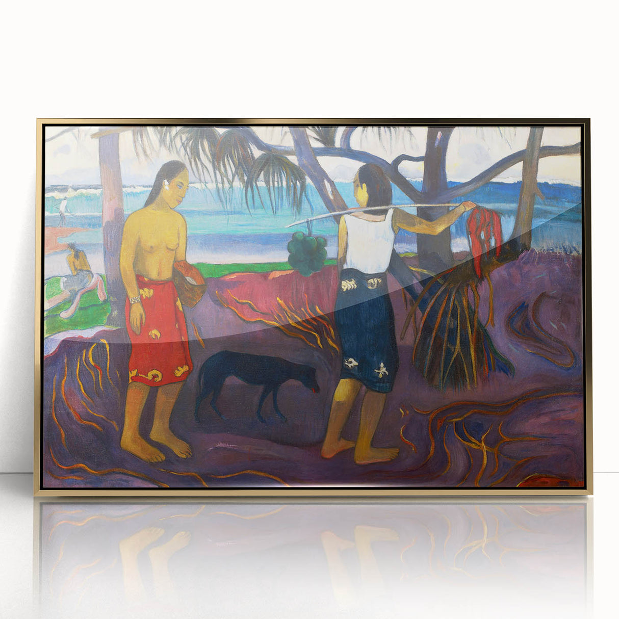 Modern Wall Art - I Raro Te Oviri by Paul Gauguin - Exotic Island Decor
