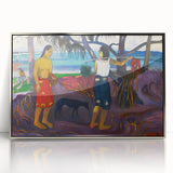 Modern Wall Art - I Raro Te Oviri by Paul Gauguin - Exotic Island Decor