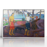 Modern Wall Art - I Raro Te Oviri by Paul Gauguin - Exotic Island Decor