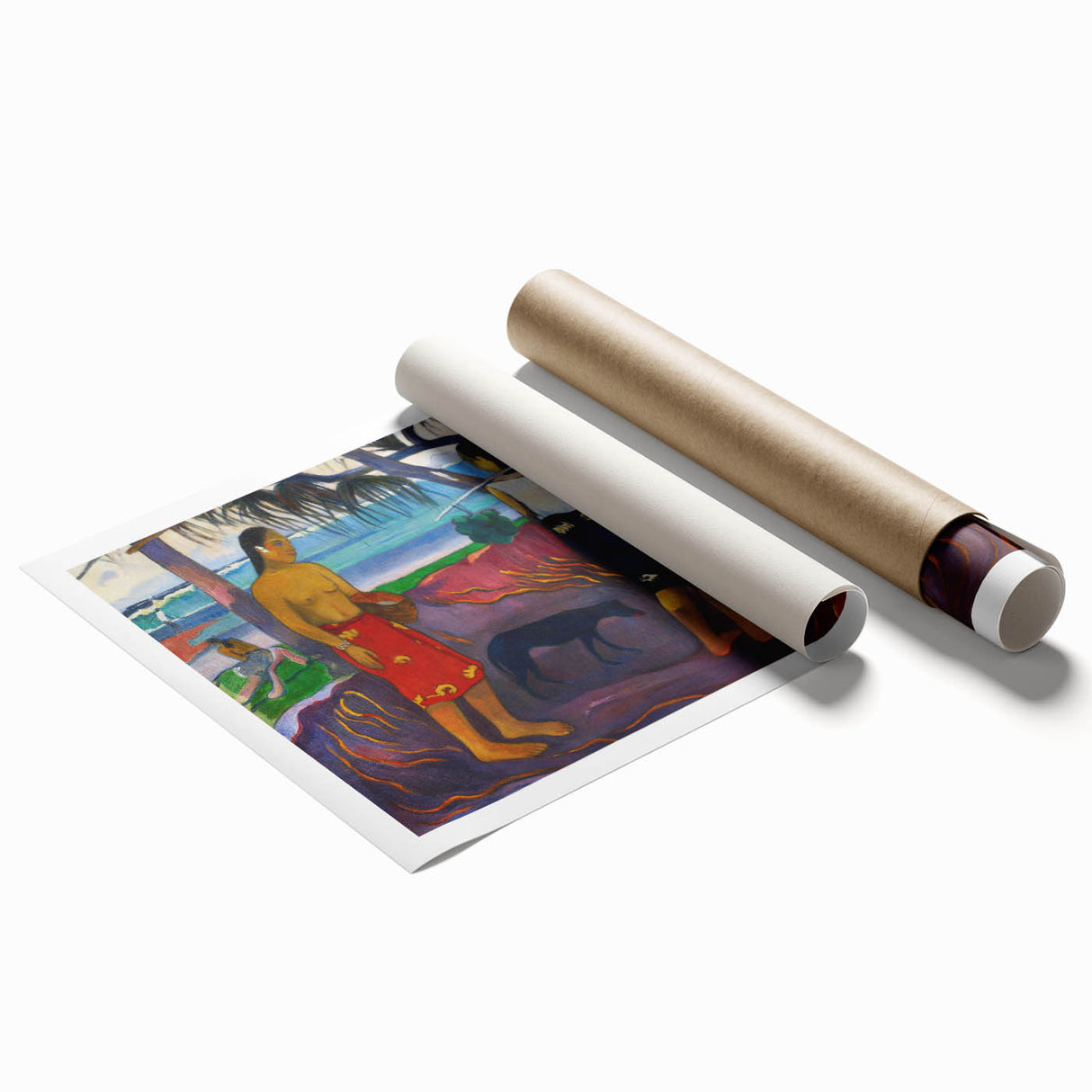 Modern Wall Art - I Raro Te Oviri by Paul Gauguin - Exotic Island Decor