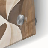 Abstract minimalist wall art close-up showcasing a vibrant acrylic design with fluid shapes and bold colors, perfect for modern home decor.