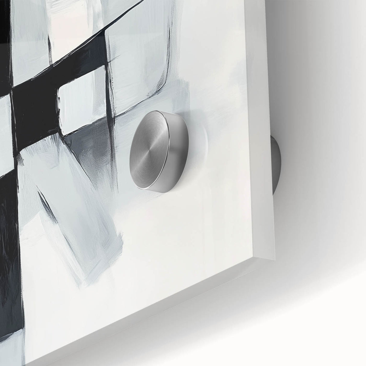 Colorful Abstract Wall Art – Black & Gray Modern Canvas Composition