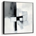 Colorful Abstract Wall Art – Black & Gray Modern Canvas Composition