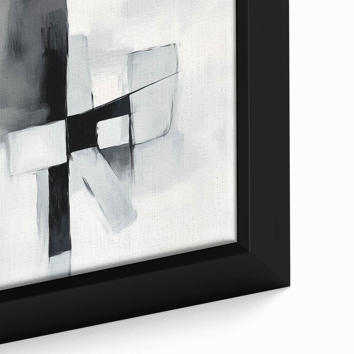 Colorful Abstract Wall Art – Black & Gray Modern Canvas Composition